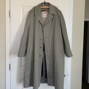 Clipper Mist Flannel Lined Trench Coat